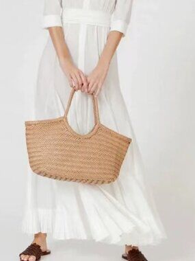 Dragon Diffusion Nantucket Woven Leather Tote